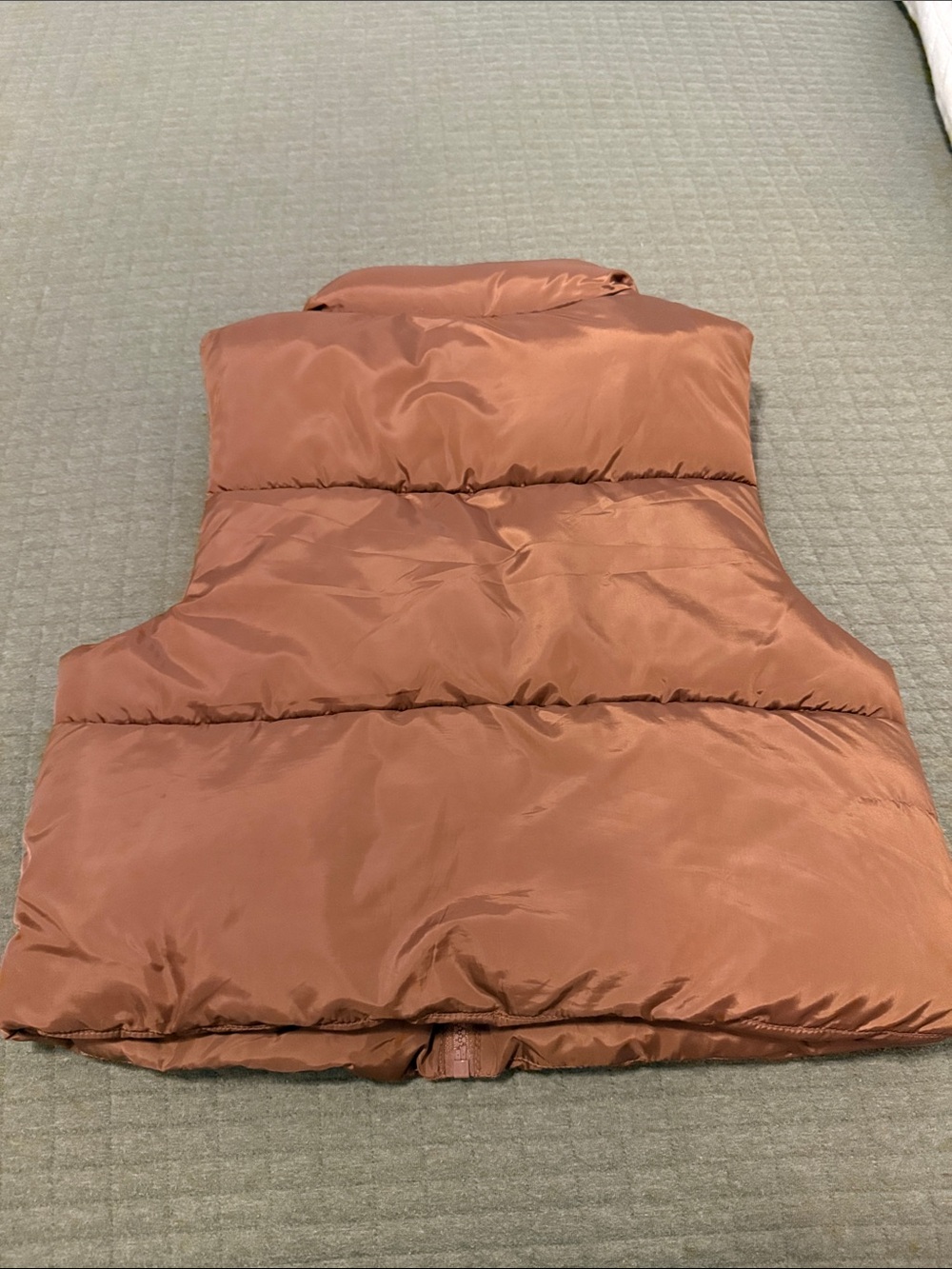 Willow Girls Rust-Brown Puffer Vest - Picture 3 of 3